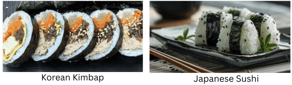 Korean Kimbap vs Japanese Sushi